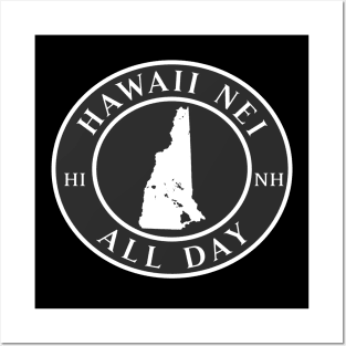 Roots Hawaii and New Hampshire by Hawaii Nei All Day Posters and Art